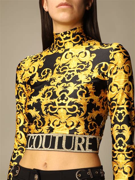 versace couture women's shirt|Versace jeans couture outlet.